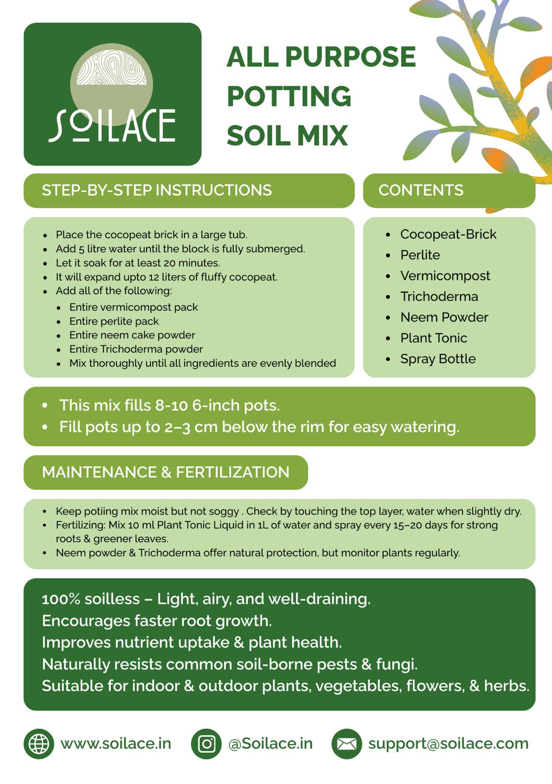 SoilAce DIY potting mix